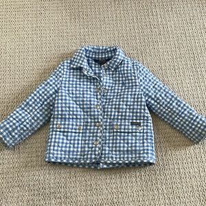 Gingham Ralph Lauren quilted barn jacket